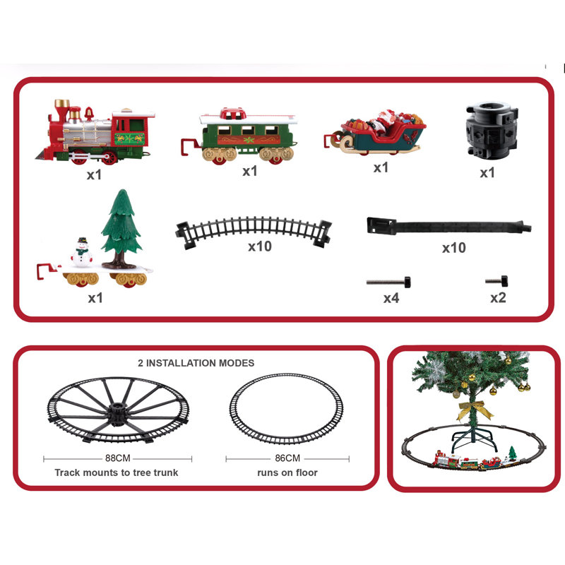 Northlight 31pc Battery Operated Lighted and Animated Christmas Tree